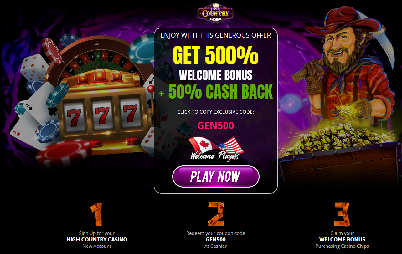 GET 500% WELCOME BONUS + 50% CASH
                                            BACK